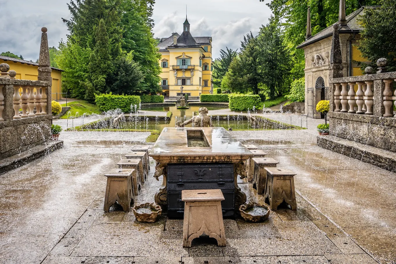 Hellbrunn Palace and the Trick Fountains